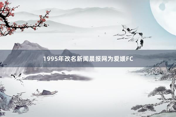 1995年改名新闻晨报网为爱媛FC